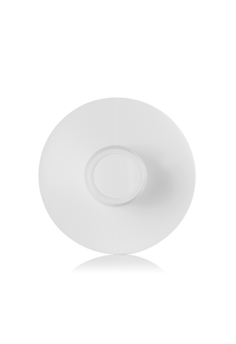16oz Bottle white HDPE plastic cylinder round with 24-410 neck finish